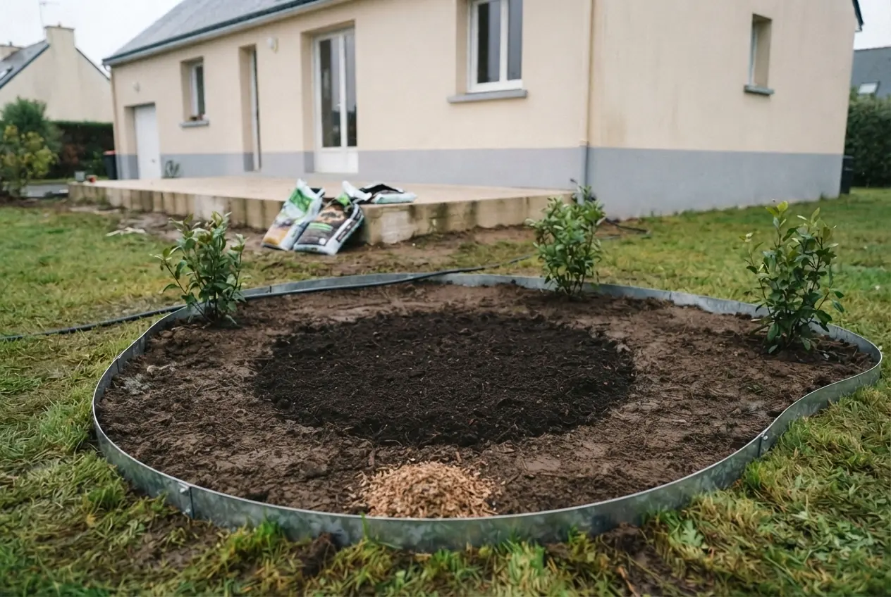 Sol nivelé après dessouchage à Lanester