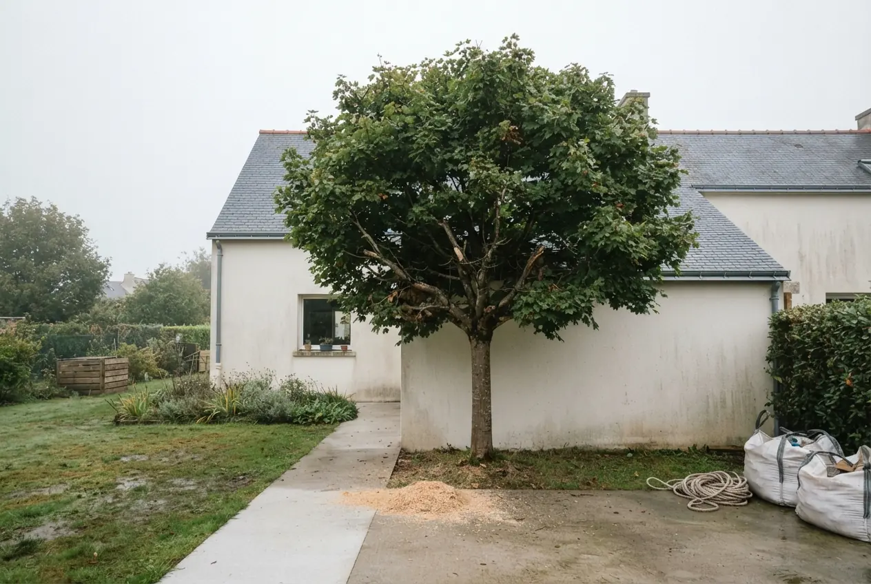 Érable dense avant taille à Lorient